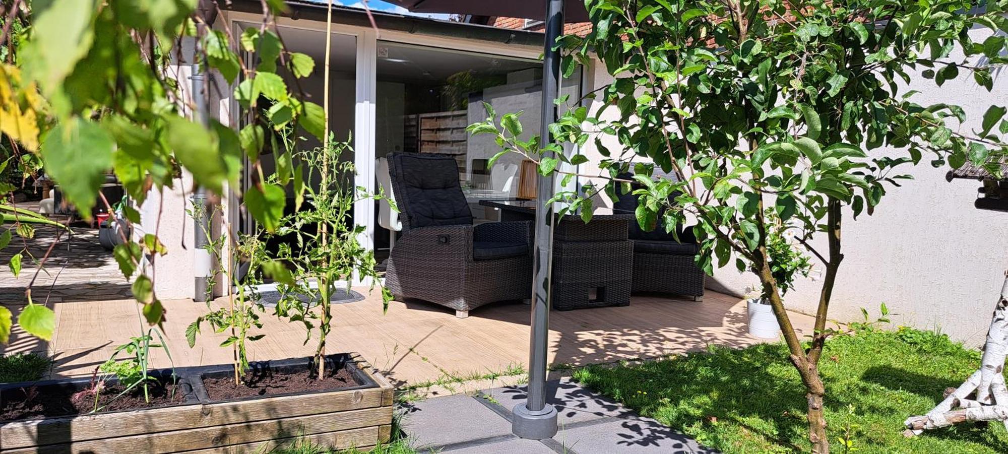 All-In-One Apartment Mit Eigener Sonnenterrasse Im Garten Ντίσελντορφ Εξωτερικό φωτογραφία